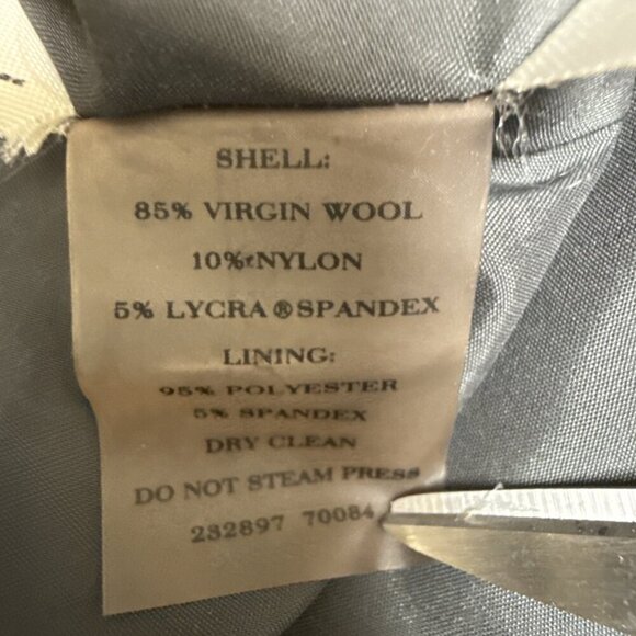 Ann Taylor Women's Wool Blend Grey Size 8 Pencil Skirt - Picture 4 of 7